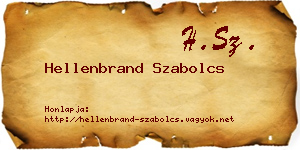 Hellenbrand Szabolcs névjegykártya